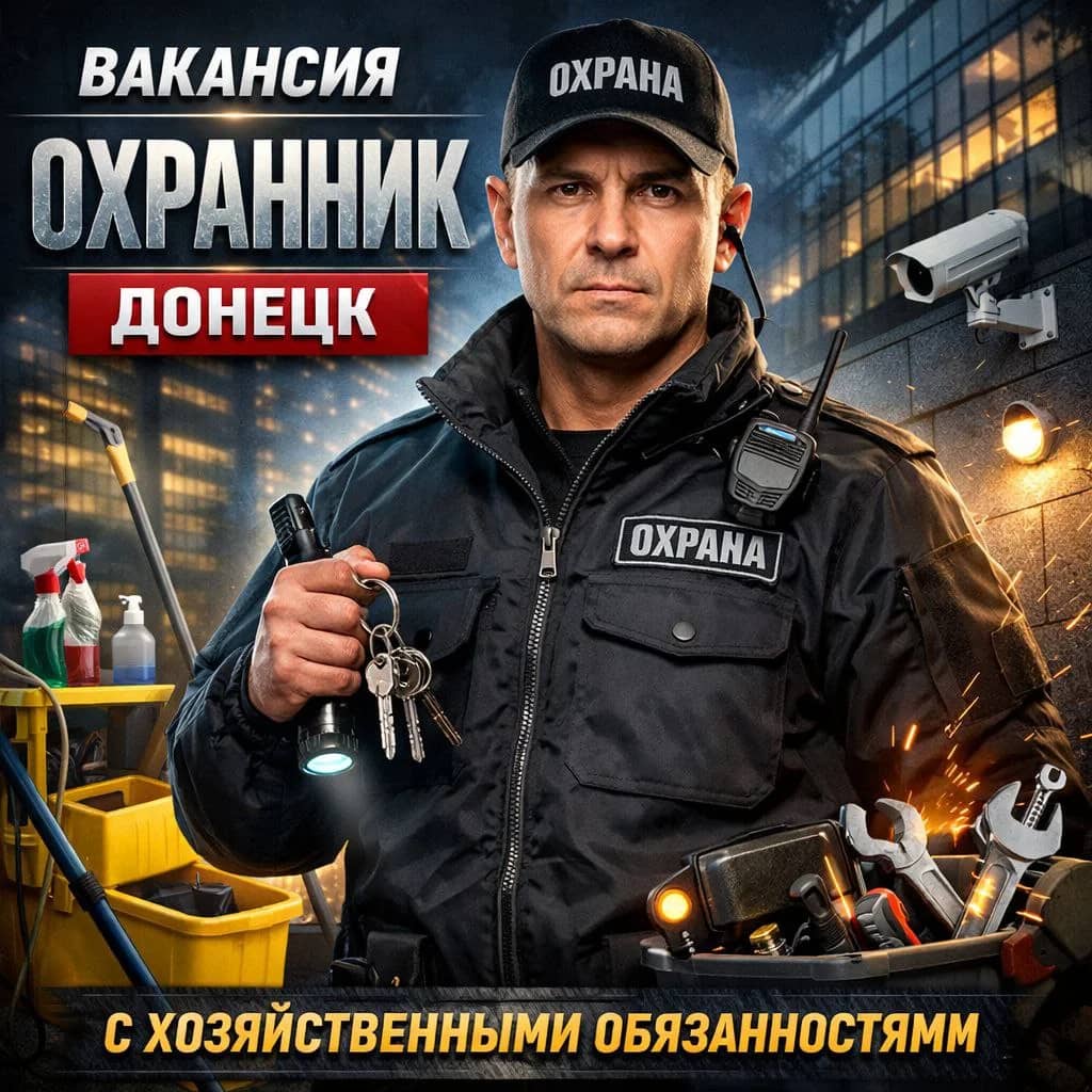 Охранник с хозяйственными обязанностями (Донецк) ДНР